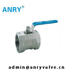 Valve d'une seule pièce de l'acier inoxydable CF8 CF8M Body PTFE Viton SeatBall