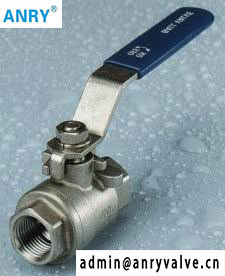 2 Piece CF8 1000WOG BSP Full Bore Lever Ball Valve