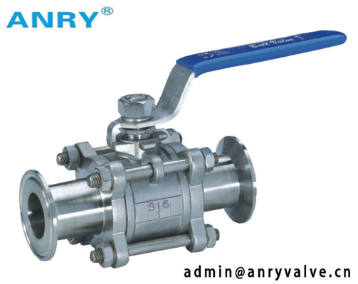 3PCS BSP SS304 SS316 CF8M Body PTFE Seat Thread Ball Valve